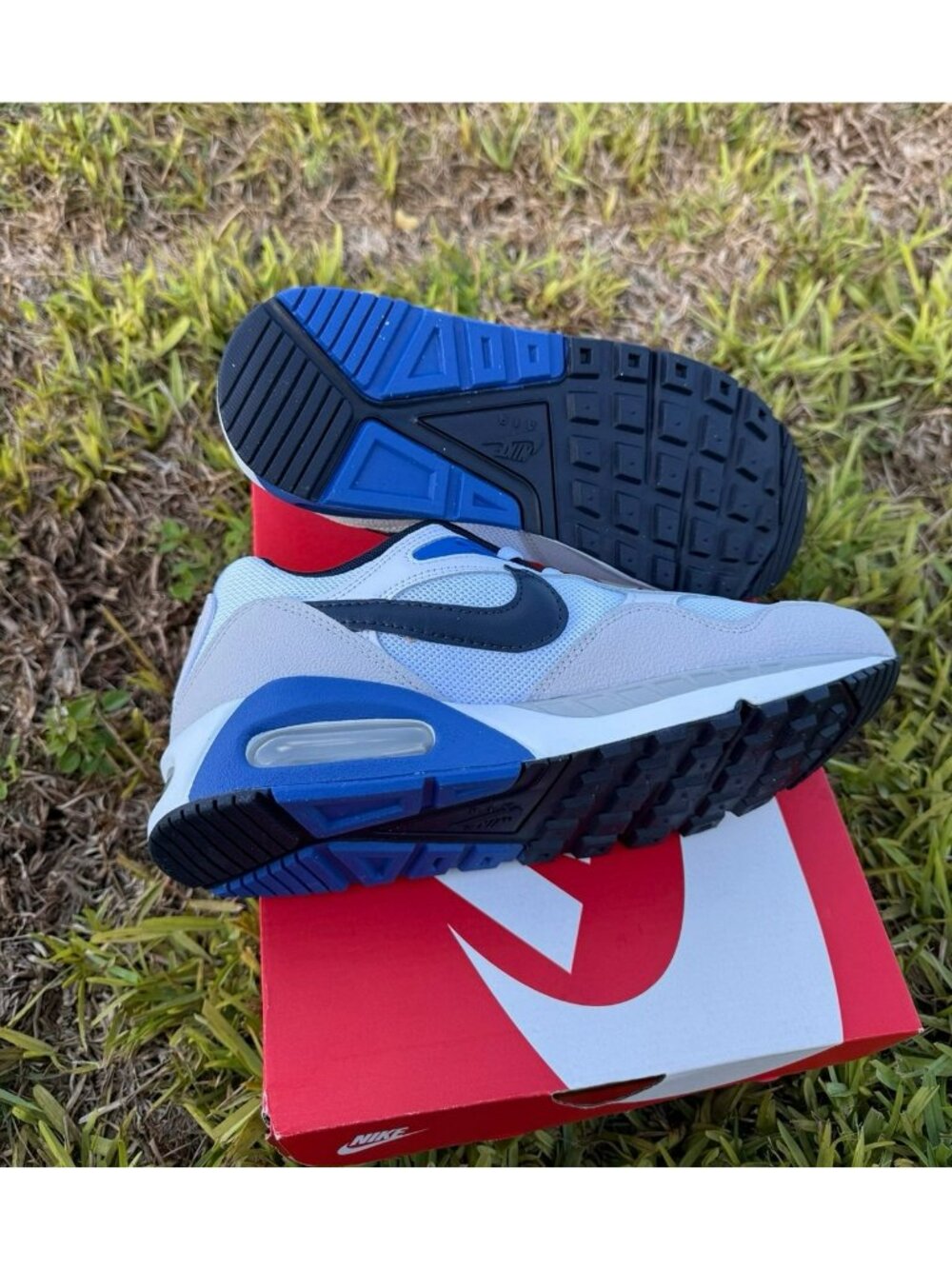 8.5 WOMEN'S NIKE AIR MAX CORRELATE WHITE / BLUE 511416-126 SNEAKERS SPORTSWEAR - Picture 6 of 9